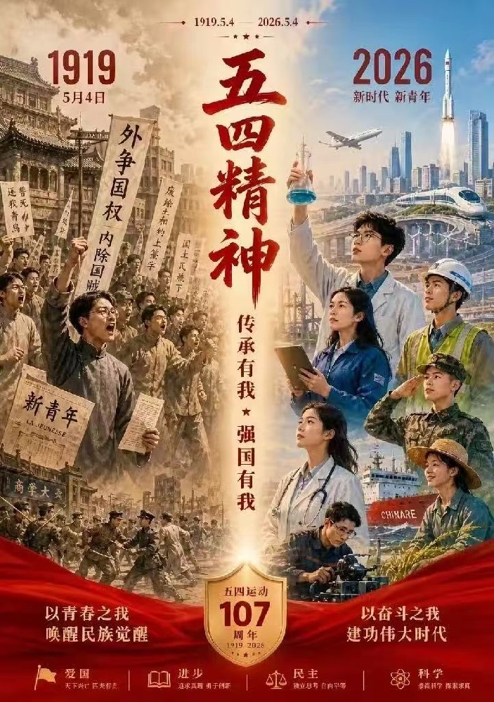 青春逢盛世，奋斗正当时！值此五四青年节，中兆设计集团向全体青年同仁致以诚挚节日祝福！